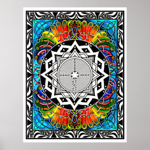 Labyrinth der Weg der geringsten Resistenz Poster