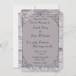 Labyrinth Es ist nur ewig Hochzeit Speichern Sie d Save The Date