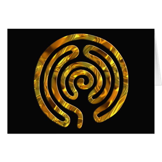 Labyrinth GOLD | schwarz (Vorderseite (Horizontal))