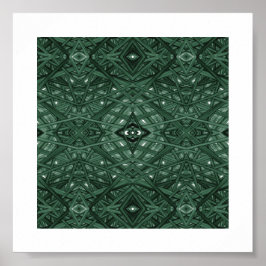 Labyrinth Grüne Abstrakte Alkoholtinte Kunst Poster