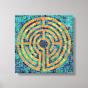 LABYRINTH II 12"x12" Wrapped Canvas (2,5" Deep) Leinwanddruck
