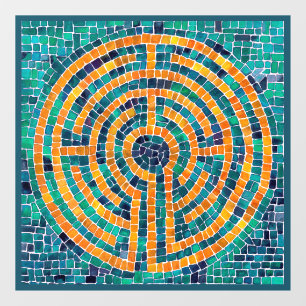 LABYRINTH II 12x12 Fensterheber Fensteraufkleber