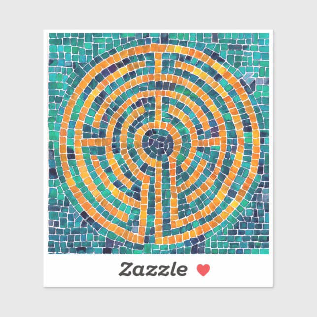 LABYRINTH II 4x4 Vinyl Sticker (Blatt)