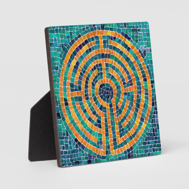LABYRINTH II 5,25 Platz Plaque mit Easel Fotoplatte (Vorderseite)