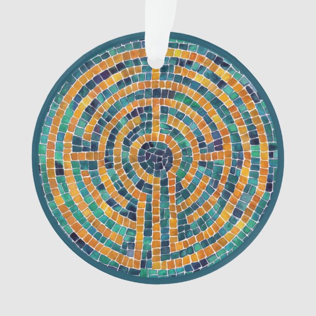 LABYRINTH II - Akrylkreissornament Ornament (Vorderseite)