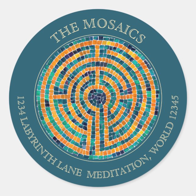 LABYRINTH II Große grüne Umschlag Aufkleber (Vorderseite)