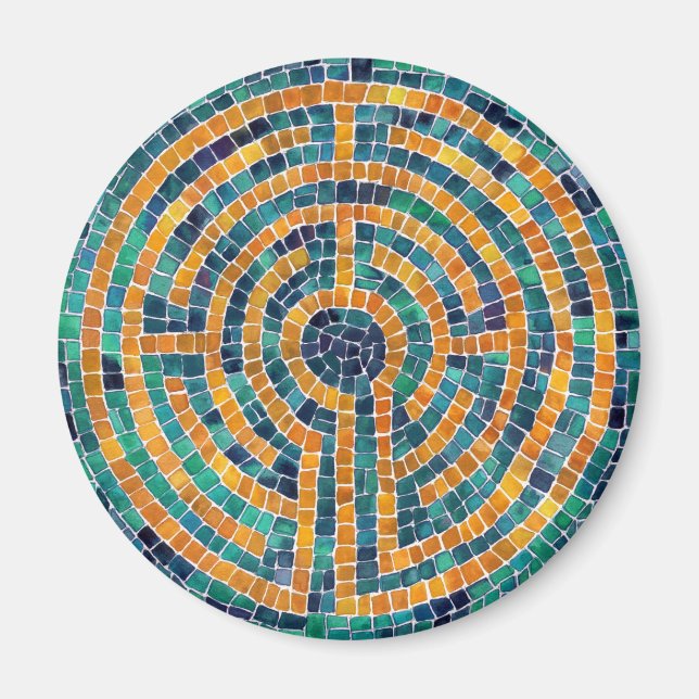 LABYRINTH II Round Magnet (Vorne)