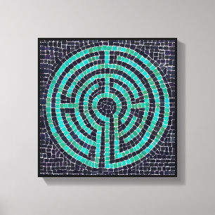LABYRINTH III 12"x12" Keilrahmenleinwand (1,5" tie Leinwanddruck