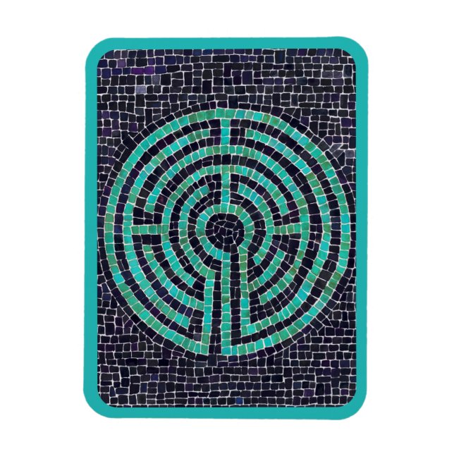 LABYRINTH III 3x4 Flexible Magnet - Türkis (Vertikal)