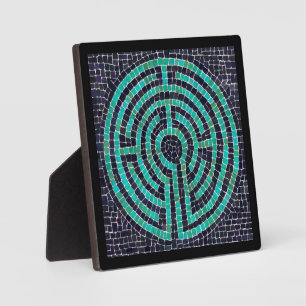 LABYRINTH III 5,25 Square Plaque - Black Fotoplatte