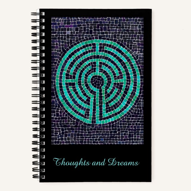 LABYRINTH III 5.5x8.5 SpiralNotebook Notizbuch (Vorderseite)
