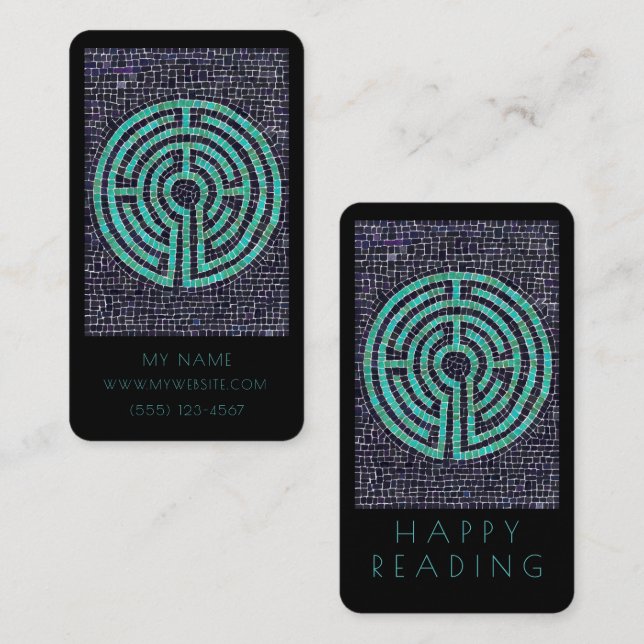 LABYRINTH III Business Lesezeichen - 3,5 x 2 Karte (Vorne/Hinten)