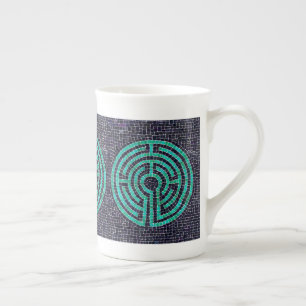 LABYRINTH III Knochen-China-Tasse Prozellantasse
