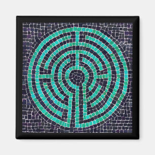 LABYRINTH III Quadrat-Magnet - Schwarz Magnet