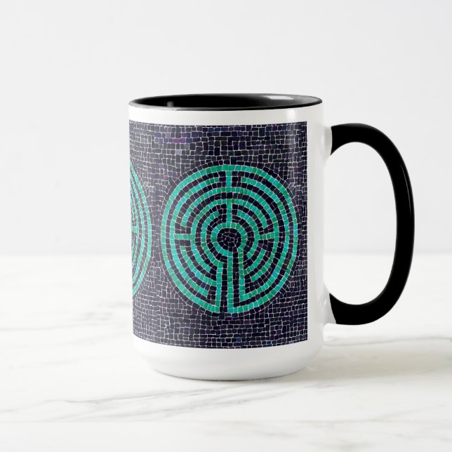 LABYRINTH III Tall Black Combo Tasse (Rechts)