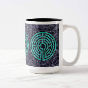 LABYRINTH III Tall Black Two-Tone-Tasse Zweifarbige Tasse