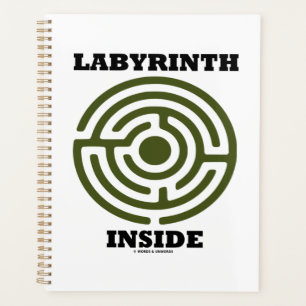 Labyrinth im Inneren der Psyche Psychologischer Hu Planer