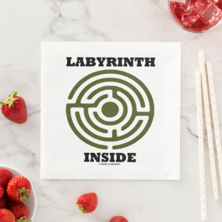 Labyrinth im Inneren der Psyche Psychologischer Hu Serviette