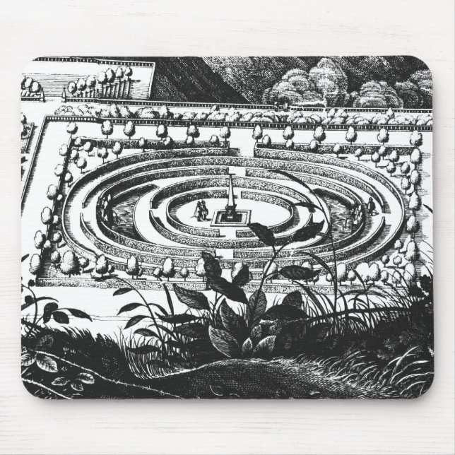 Labyrinth in Heidelberg, Hortus Palatinus (engravi Mousepad (Vorne)