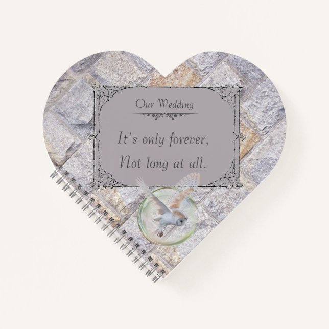 Labyrinth ist nur für immer eine Hochzeitskugel Notizbuch (Vorderseite)