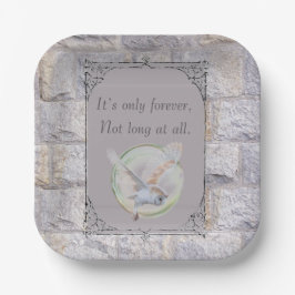 Labyrinth ist nur für immer eine Hochzeitskugel Pappteller