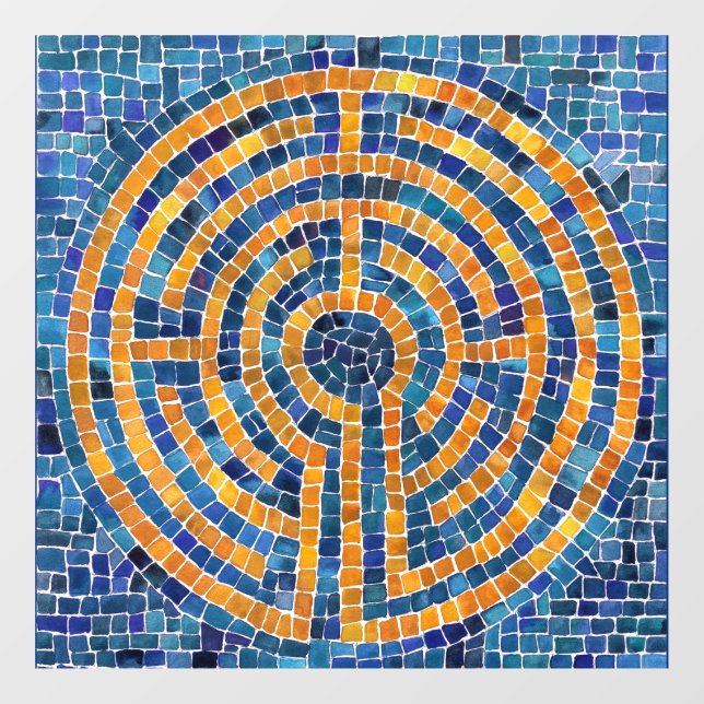 LABYRINTH IV 12x12 Fensterheber Fensteraufkleber (Blatt)