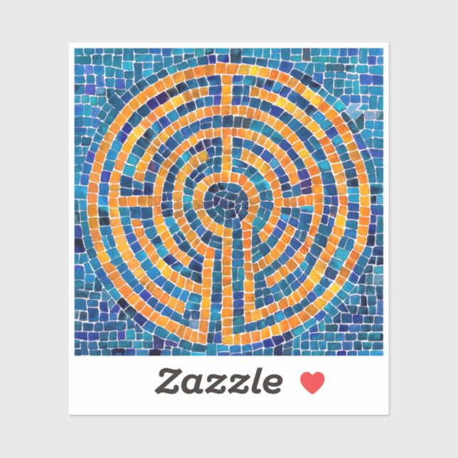 LABYRINTH IV 3x3 Vinyl Sticker (Blatt)