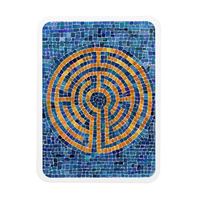 LABYRINTH IV 3x4 Flexible Magnet - Weiß (Vertikal)