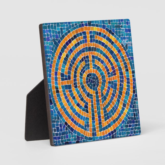 LABYRINTH IV 5,25 Square Plaque with Easel Fotoplatte (Vorderseite)