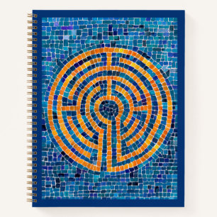 LABYRINTH IV 8,5x11 Spiralblock Notizbuch