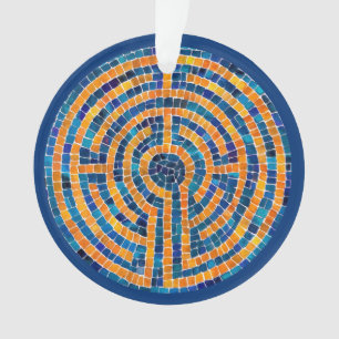 LABYRINTH IV Acryl-Kreis-Ornament Ornament