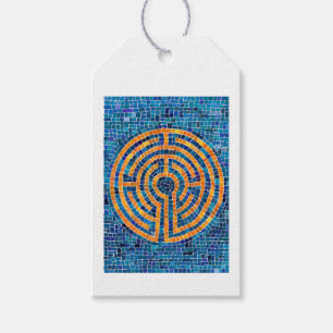 LABYRINTH IV Geschenkanhänger - Weiß