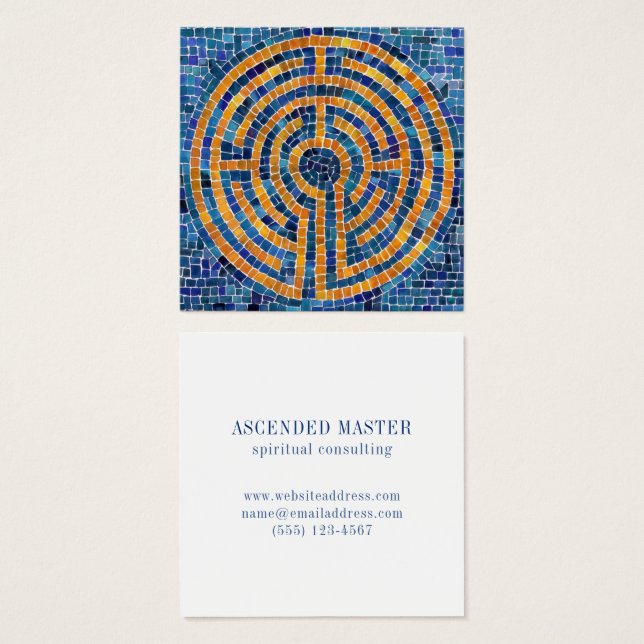 LABYRINTH IV Square Business Card (Vorne & Hinten)