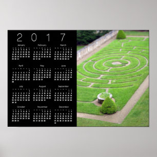 Labyrinth Kalender Poster 2017