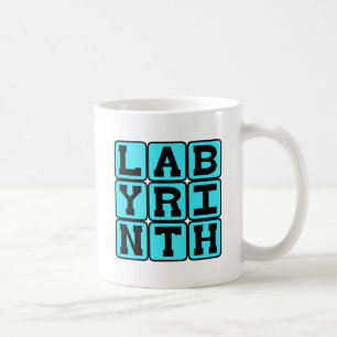 Labyrinth, kompliziertes Labyrinth Tasse