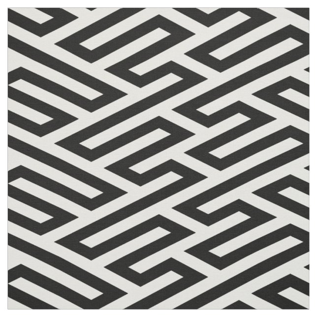 Labyrinth Maze Geometrie Stoff (Muster)