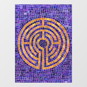 LABYRINTH-MOSAİK 8x11 Fensterfolie Fensteraufkleber