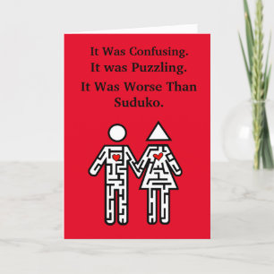 Labyrinth-Paar-Liebeskarte Karte