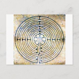 Labyrinth Postkarte