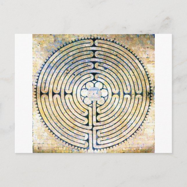 Labyrinth Postkarte (Vorderseite)