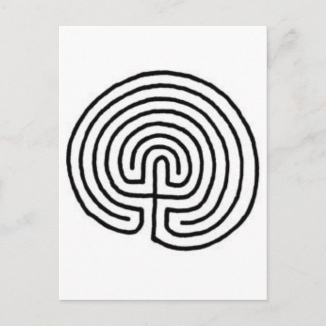 Labyrinth Postkarte (Vorderseite)