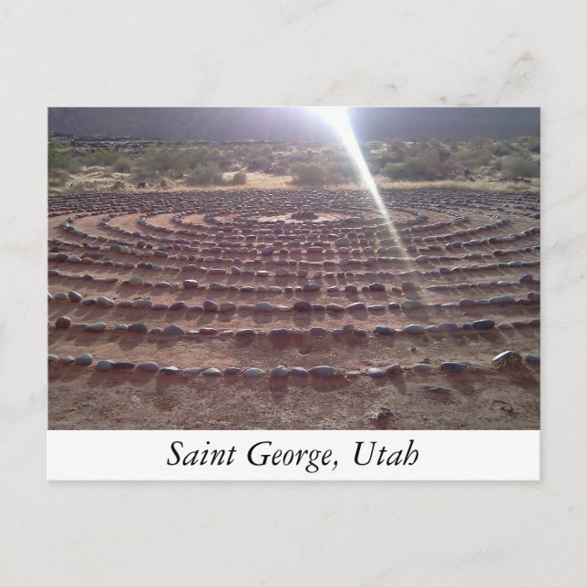 Labyrinth Postkarte (Vorderseite)