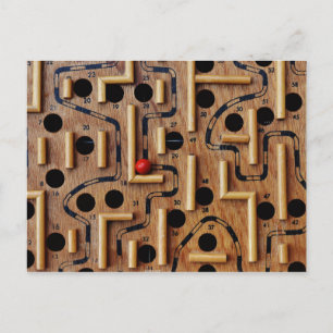 Labyrinth-Postkarte Postkarte
