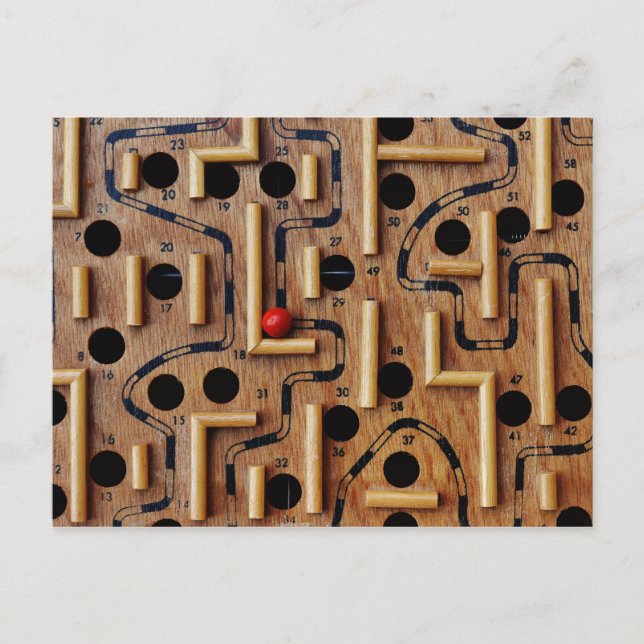 Labyrinth-Postkarte Postkarte (Vorderseite)