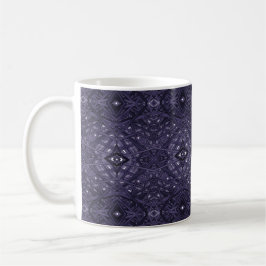 Labyrinth Purpur Abstrakt Alkohol-Tinte-Kunst Kaffeetasse