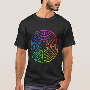 Labyrinth Regenbogen Chartres Labyrinth Labyrinth T-Shirt