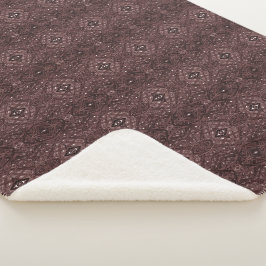 Labyrinth rotes abstraktes Alkohol-Tinten-Kunstwer Sherpadecke