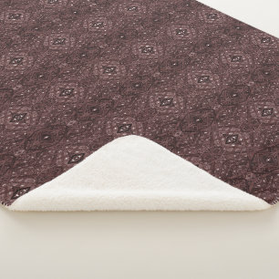 Labyrinth rotes abstraktes Alkohol-Tinten-Kunstwer Sherpadecke