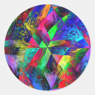 Labyrinth Runder Aufkleber