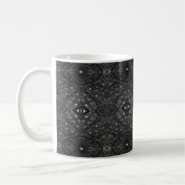 Labyrinth Schwarz Abstrakte Alkoholtinte Kunst Kaffeetasse